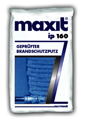 Der „maxit ip 160 Brandschutzputz“ ertüchtigt bestehende Betonkonstruktionen.