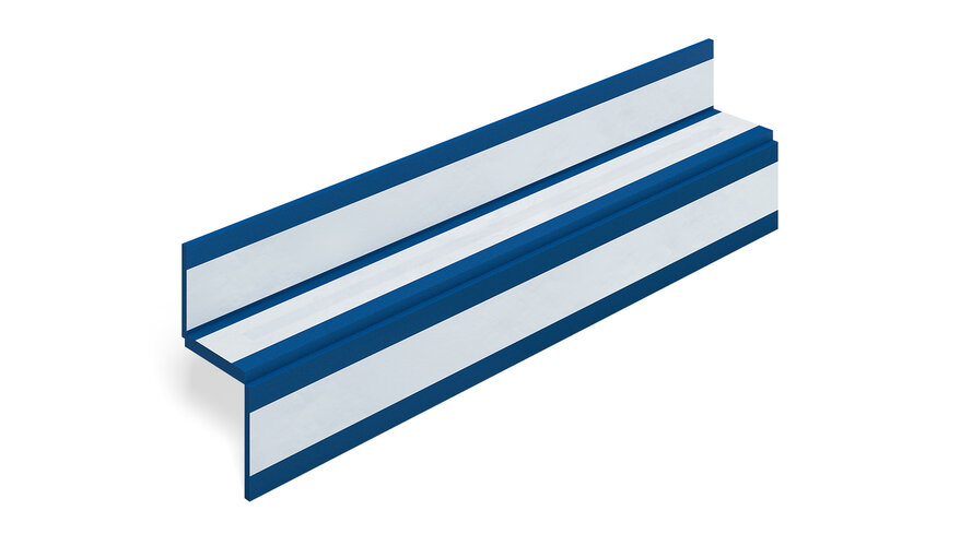 Das einbaufertige Trittschalldämmelement Schöck Tronsole (im Bild Typ F) sorgt für effektiven Trittschallschutz im Treppenhaus.