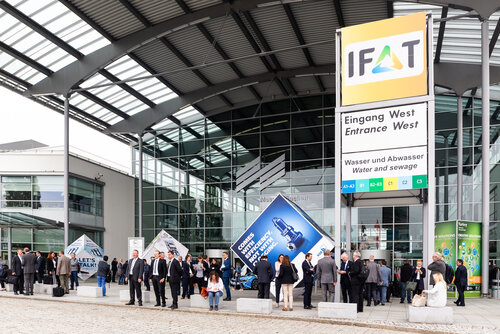 Eingang zur Messe IFAT Munich