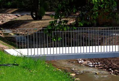 Die vorgespannten Granitbrücken für die Gartenschau Bad Herrenalb 2017