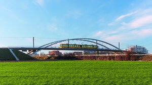 neue Stadtbahnbrücke in Stuttgart