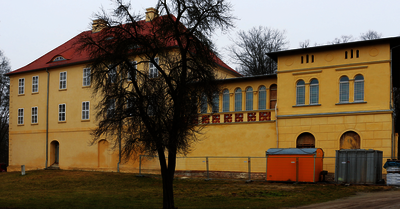 Schloss Drebkau in Brandenburg. Der energetischen Sanierung einer historischen Fassade kommt eine besondere Bedeutung zu.