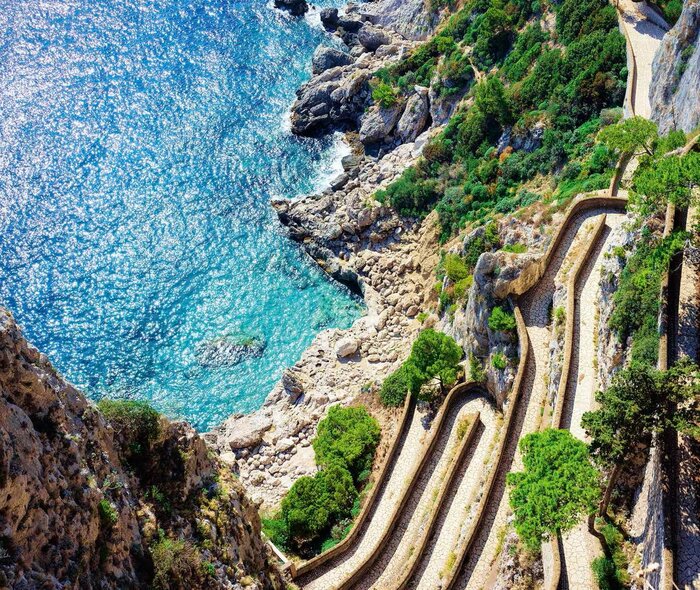 Die Via Krupp auf Capri.