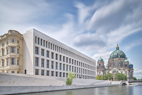Ansicht des neuen Berliner Schlosses von Hinten 