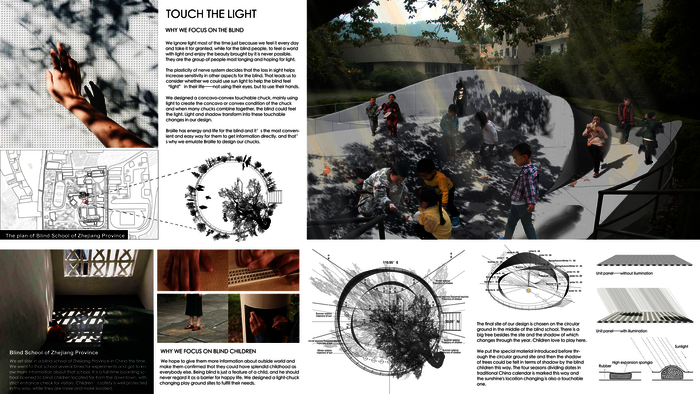 Der Gewinnerentwurf der Kategorie „Daylight Investigations“: Light for the Blind von Jiawen Li, Chenlu Wang, Jiebei Yang, Guiqiang Yao, Lushan Yao