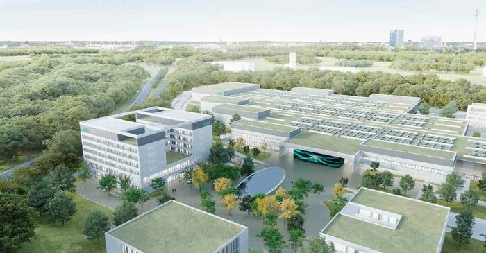 Der Neubau in Dortmund ist für die Wilo-Gruppe der Startschuss für ein neues Zeitalter in der Fertigung und Verwaltung. 