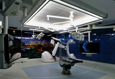 Der Neubau an das Siegener Diakonie-Klinikum Jung-Stilling beherbergt einen der modernsten Hybrid- OPs Europas.