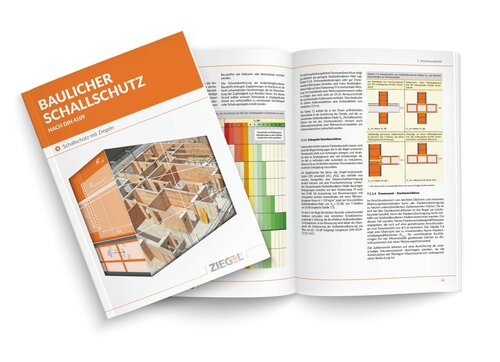 Cover: Broschüre "Baulicher Schallschutz nach DIN 4109 – Schallschutz mit Ziegeln" Ausgabe