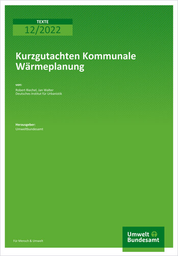 Cover "Kurzgutachten kommunale Wärmeplanung"