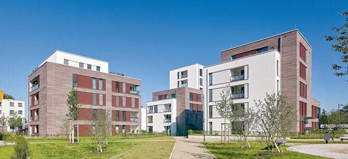 Mit der Entscheidung für die funktionsgetrennte KS-Bauweise wurden der Detaillierungsaufwand und die statischen Berechnungen bei der Planung des Wohnquartiers „Neue Burg“ in Wolfsburg geringer und einfacher.