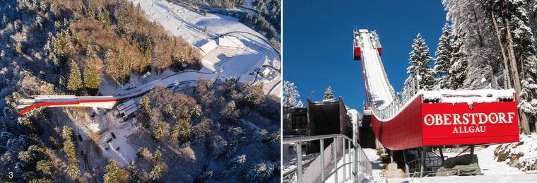 Planung und Realität liegen dicht beieinander: die mit BIM geplante Heini-Klopfer-Skiflugschanze Oberstdorf.