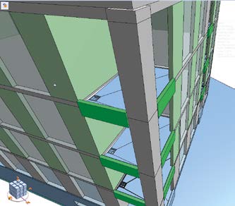 Die Überprüfung von Bauteil-, Montage- und Einbaudetails direkt am Gebäudemodell sind weitere Vorteile der 3D-Planung.