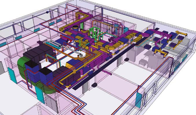 3D-Darstellung Obergeschoss Technologietransferzentrums Automotive Coburg