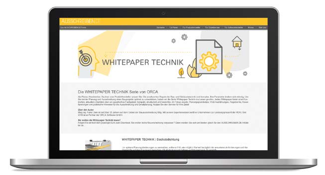 Im März 2021 erfolgte der Start der Whitepaper-Serie „Technik“. Bereits veröffentlicht wurden die Themen „Dachabdichtung“, „Bauwerksabdichtung“, „Dachbegrünung“ und „Innenabdichtung“.