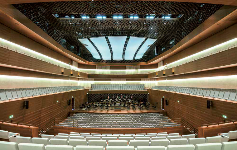 Der Konzertsaal im Musikforum Bochum bietet 962 Zuhörern Platz.