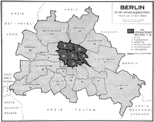 Karte von Groß-Berlin (1931)