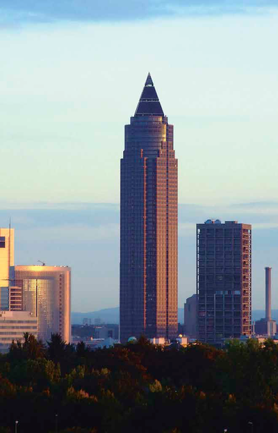 Der MesseTurm in Frankfurt – zertifiziert mit LEED Silver.