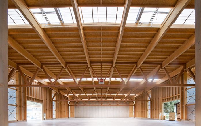 Das Dach der Holzhandlung Marberger